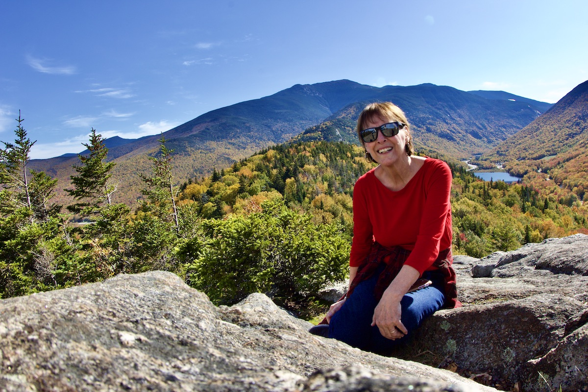 woman on mountain