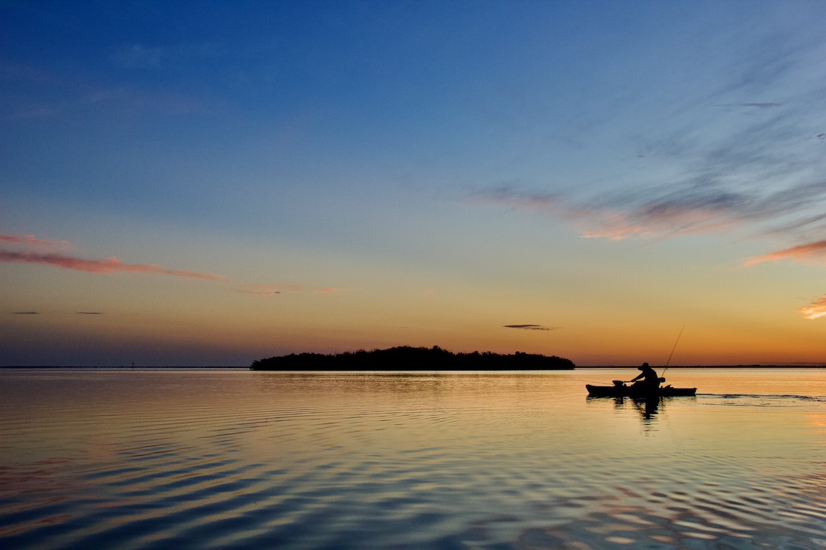 dawn paddle, Mosquito Lagoon