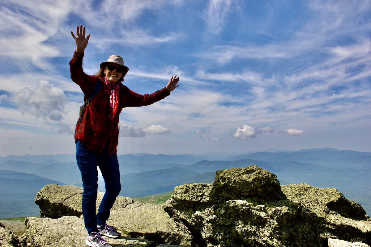 woman on mountaintop