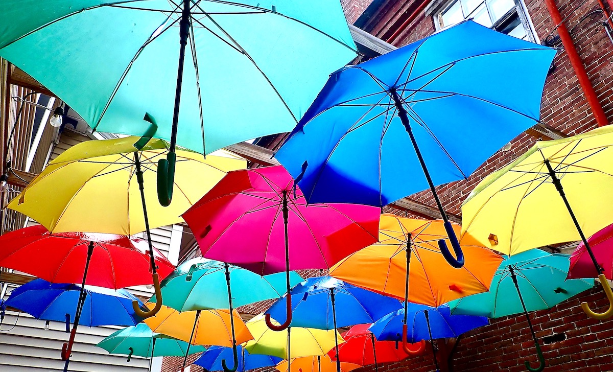 colorful umbrellas