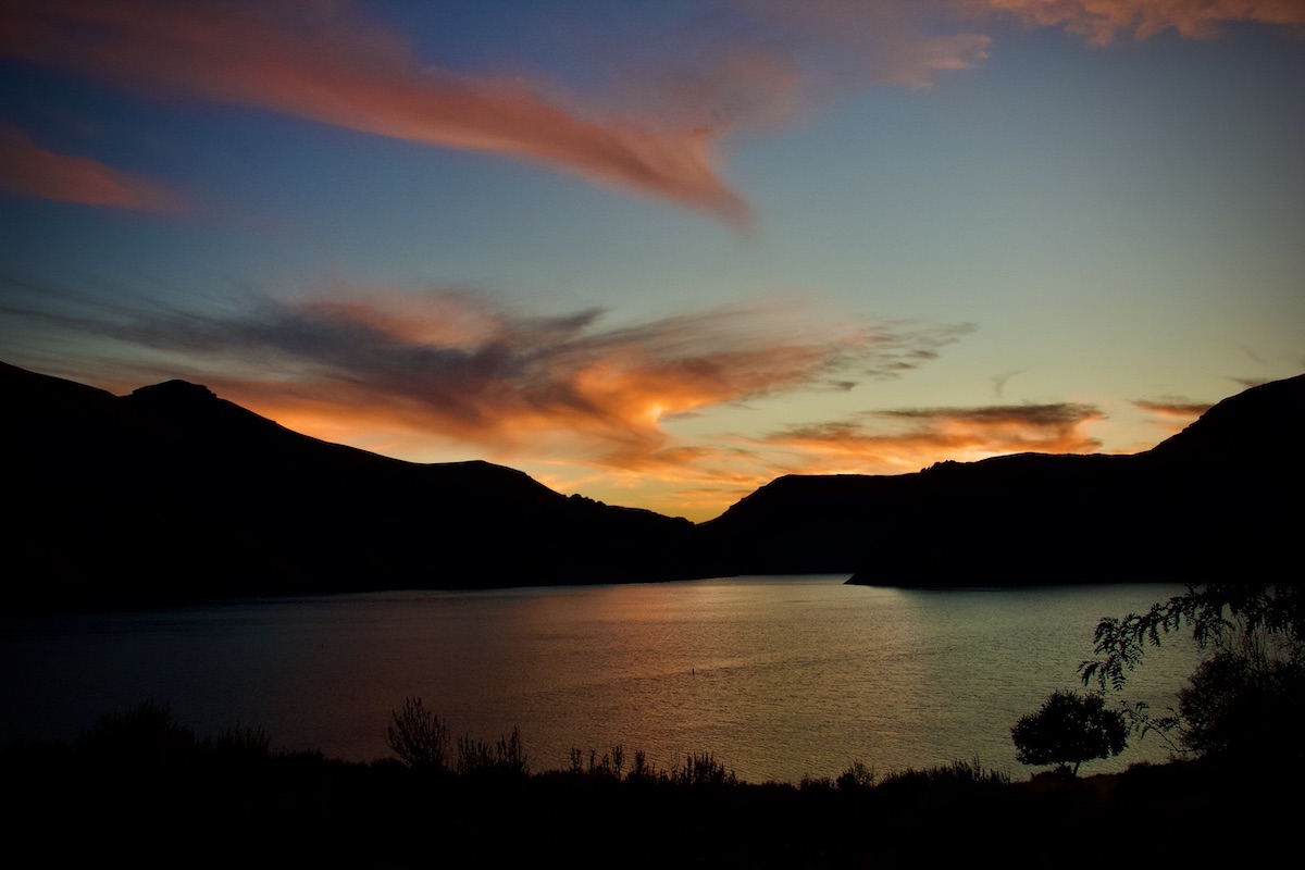 dusk over a lake