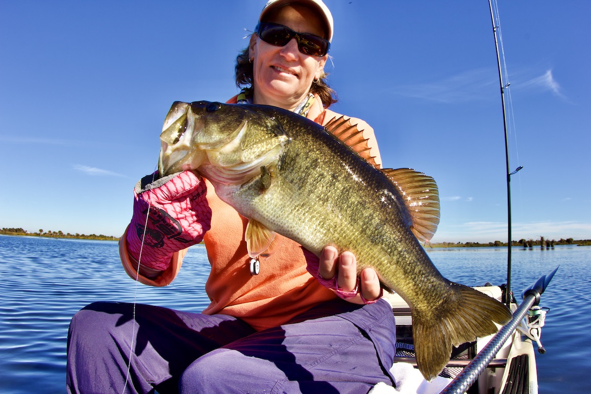 woman with bass