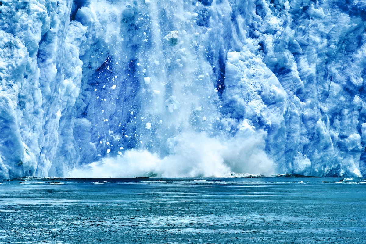 calving glacier