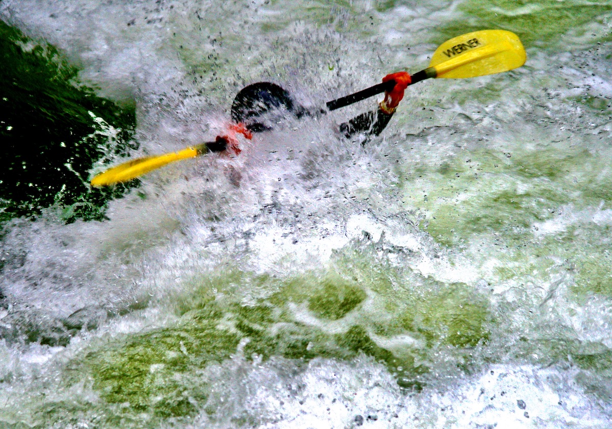 kayaker on Nantahala River